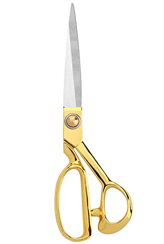 10" Sewing Scissors,Heavy Duty Tailor Scissors Shears For Fabric,Leather,Raw Materials,Dressingmaking,Altering-Professional Upholstery Shears For Dressmakers Students Office Crafting #TOP7