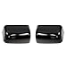 Mirror Caps Smooth Black Towing Pair for Ford F250 F350 F450 F550 Excursion