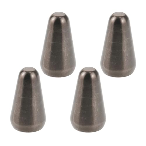 LT Easiyl 4pcs Guitar 5 Way Pickup Switch Tip Metal Switch Knob Compatible with Fender Strats Compatible with ST Guitars Compatible with Oak Grigsby Switch (Gunmetal Black)