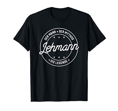 Lehmann der Mann der Mythos die Legende T-Shirt für 17,99 EUR (-7%) statt 5,95 EUR bei amazon.de Bild: Lehmann der Mann der Mythos die Legende T-Shirt für 17,99 EUR (-7%) statt 5,95 EUR bei amazon.de
