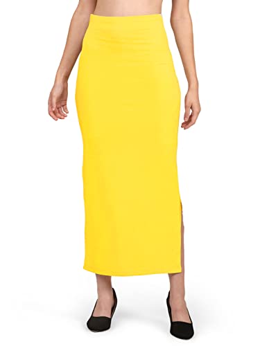Image of Mehrang Stretchable Saree Shapewear Petticoat for Women, Cotton Blended,Petticoat,Skirts for Women,Shape Wear Dress for Saree