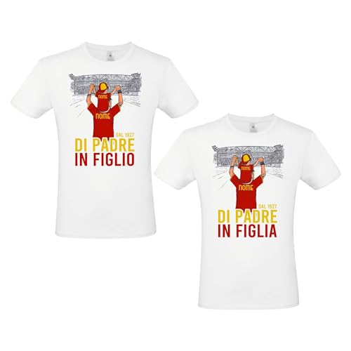  Maglia Romanista di Padre in Figlio Figlia Personalizzabile Personalizzata