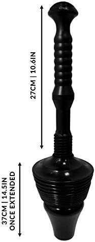 Powerful Toilet Plunger | Tested & Proven to Clear & Unblock Tough Drain Blockages | Air Has 8X More Power Than Traditional Toilet Plungers | Pukkr