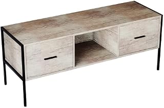 Amazon Brand - Movian Industrial 2-Drawer TV Unit, 124 x 40 x 50 cm, Light Wood