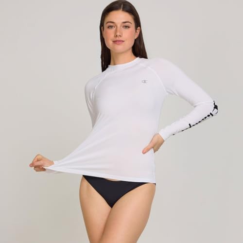 Champion Women's Long Sleeve Rash Guard, UPF 50+ SPF Protection Swim Shirt - image 2