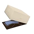 HDCAXKJ Patio Furniture Covers Waterproof Outdoor Chaise Lounge Cover Heavy Duty Lounge Chair Cover with Zipper Weatherproof Patio Pool Chairs Sofa Protector (80"L x 33"W x 35"H, Beige & Brown)