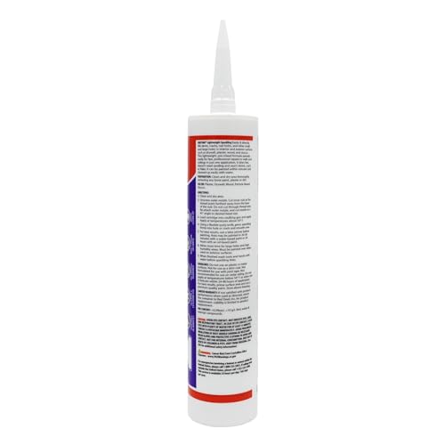 Image of Red Devil 0550 Onetime Lightweight Spackling, 10.1 oz. Cartridge, White, 12 Pack