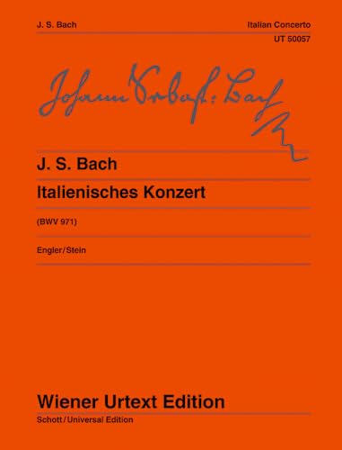 Italienisches Konzert: Klavierübung II/1. Nach Erstdrucken und Abschriften. BWV 971. Klavier. (Wiener Urtext Edition)