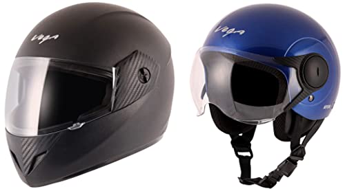 Image of Vega Cliff Black Helmet-M & Atom M.Blue Helmet-M