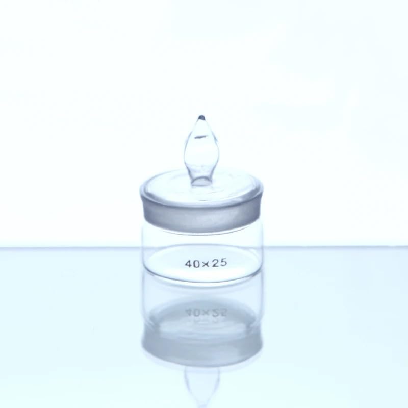 2 Pieces/lot Low/Tall Shape Glass Regular Weighing Bottle Low-Shaped Gauge Bottle Laboratory Equipment(40x25mm)