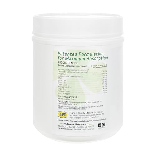 InClover Connectin Hip and Joint Supplement for Dogs. Combines Glucosamine, Chondroitin and Hyaluronic Acid with Herbs for Comfort and Mobility - Thumbnail 7