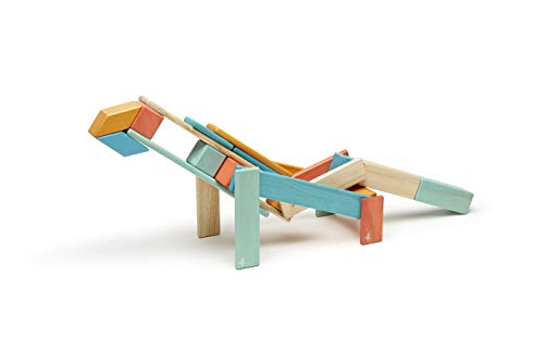 24 Piece Tegu Magnetic Wooden Block Set, Sunset, 1-99 years old - Thumbnail 4