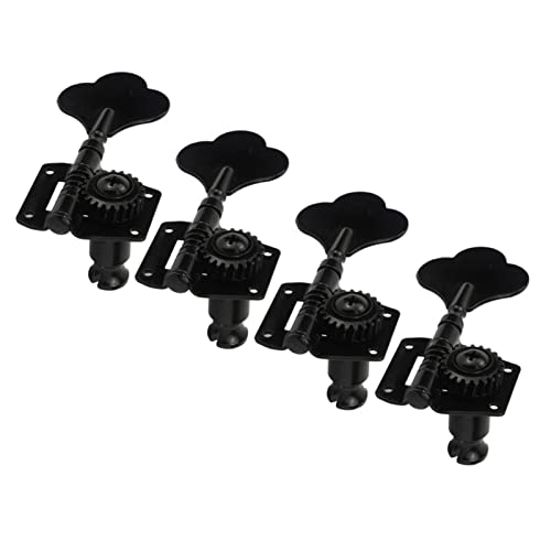 FLFL Chevilles Cordes Guitare 4R Bass Open Engine Tuners Têtes De Machine À Régler des Piquets Noir pour La Basse… - Les Beatles, Paul McCartney, John Lennon, RIngo Starr, George Harrison FLFL Chevilles Cordes Guitare 4R Bass Open Engine Tuners Têtes De Machine À Régler des Piquets Noir pour La Basse… – Image 3