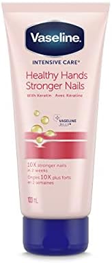 Vaseline Intensive Care Hand Lotion hands and nails treatment Healthy Hands Stronger Nails hand cream enriched with Keratin 100 ml