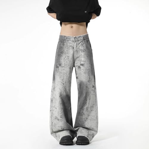 Men's American Plus Size Straight Wide Leg Denim Jeans4