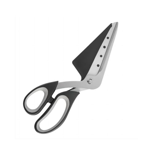 2-in-1 Pizza Cutter and Server, Stainless Steel Blade, Ergonomic Soft Grip Handle, Easy to Clean, Pizza Scissor and Spatula Combo, Multi-Purpose Kitchen Tool