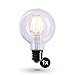 Produktbild CROWN LED Filament Glühbirne E27 Fassung, 6W, Ersetzt 60W Birne, Warmweiß, 230V, FL05, Klare Lampe zur hellen Beleuchtung