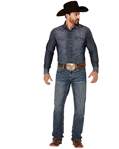 Cody James Men's Hide Out Med Stretch Stackable Straight Jeans - Cjsu21j86