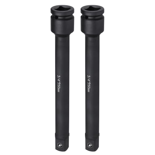 Image of sourcing map 2pcs Impact Socket Extension Bar 3/4" Drive 10" L CR-V Steel