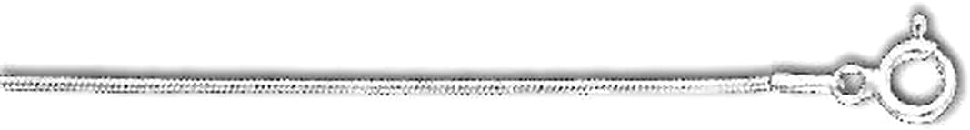 JewelryWeb 925 Sterling Silver 1.3 mm Snake Chain Bracelet Snake Charm Bracelet for Women and Men