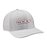 Cobra Golf Men's Standard Cobra 3D Tour Cap, Feather Gray-for All TIME RED