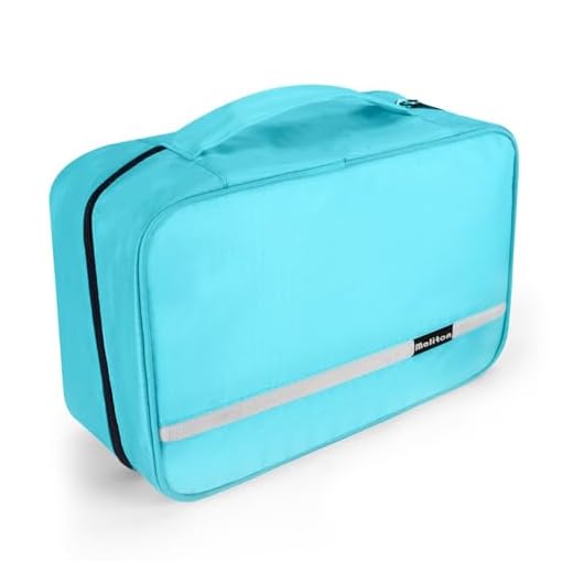 Maliton Hanging Toiletry Bag, Travel Toiletry Bag | Foldable Dopp Kit with Large Capacity for Men | 4 Layers Portable Waterproof Hygiene Bag for Women | Travel Bathroom Organizer(Bright-Blue)