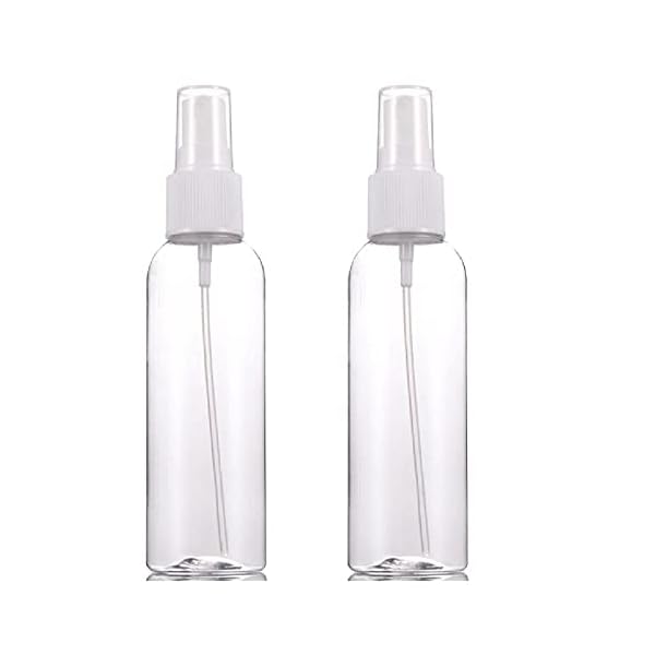 Ganvol 2er SET 100ml Sprühflaschen Klein Leer für Alkohol, Super für Desinfektion unterwegs, Feinen Nebel Sprühflasche…