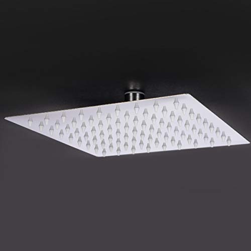 8'' Top Sprayer Stainless Steel Shower Head Square Rainfall Power Shower Head Water Saving Bathroom Tool