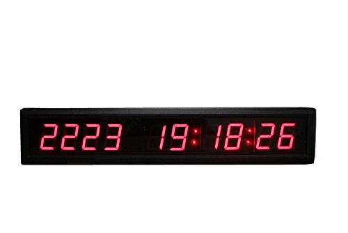 Azoou 1.8" 10 Digits Led Days Countdown Timer Count Up To 10000 Days Digital Countdown Clock With Ir Remote Control Red Color #TOP2