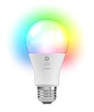 GE Lighting LED+ Color Changing Light Bulb with Remote Control, A19, 60-Watt Replacement, 10 Color Options, 1-pack