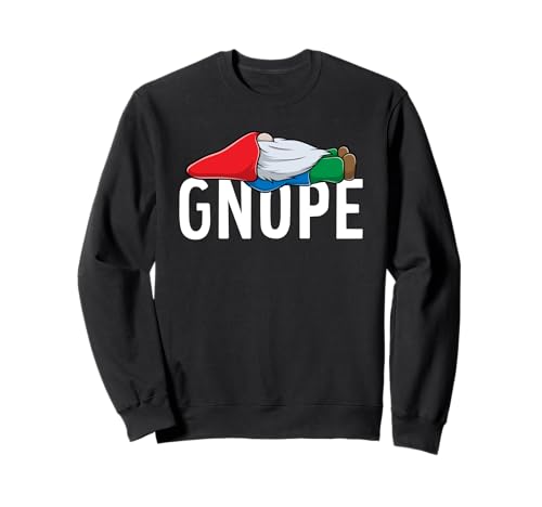 Gnope Lazy Tomte Gnome Funny Nope Sweatshirt