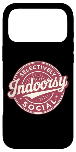 Indoorsy Selectively Social �r���e�[�W ���Љ�I �����I �X�}�z�P�[�X iPhone 17 Pro Max �p