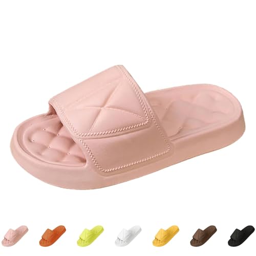 Luckywaqng Chanclas de baño para mujer y hombre, originales, zapatillas de nube, para el tiempo libre, cómodas, pantuflas de ducha y de baño, para mujer, de verano, súper suaves, de secado rápido
