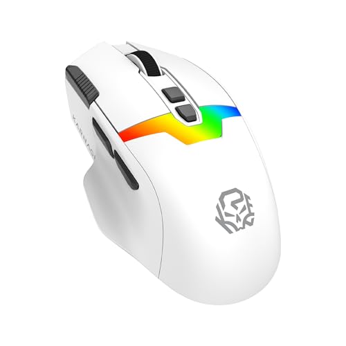 Image of KARNAGE by EVM Inferno Wired RGB Gaming Mouse | 12800 DPI | A-825 Sensor |8 Prog. Buttons | 1000Hz Polling Rate | 14 RGB Modes | Advanced Software | 75g Lightweight | PC /Mac | White| 2 Years Warranty
