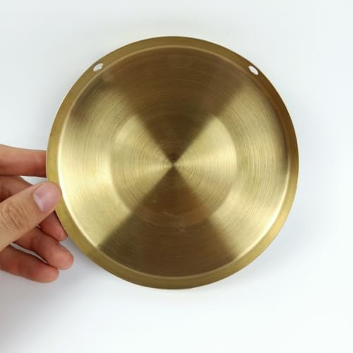 LOONELO Brass Instruments 5.9 Inch Gong – Handcrafted Mini Gong with Wooden Mallet and Red Hanging Cord, Safe and Fun Musical Instrument for Playtime, Learning, and Creativity – Perfect Gift