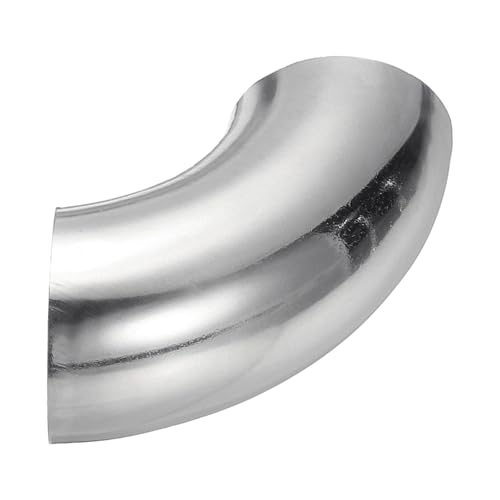 PATIKIL 6 Stück Edelstahl Rohrbogen 90 Grad Bogen, 25mm OD Stahl Auspuffbogen Auspuffrohrverbinder Edelstahlbogen 304 Edelstahl Rohr für Auspuffrohr Treppengeländer Auto HVAC