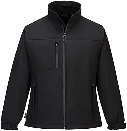 Portwest Charlotte Ladies Softshell (2L), Color: Black, Size: XSmall, TK41BKRXS