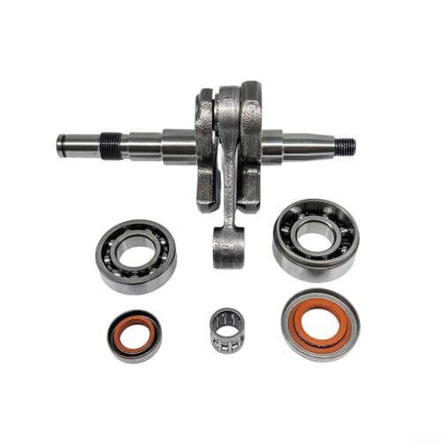 Image of Shophubio Crankshaft Repair Kit for 024 026 MS240 MS260, Complete Crank Bearing and Oil Seal Replacement Set with Needle Cage Assembly for Chainsaw Engine Rebuild, Metal Connecting Rod Parts