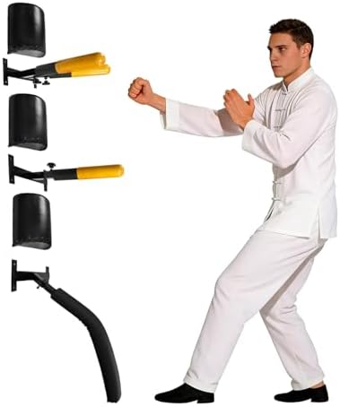 Wing Chun Dummy - Adjustable Wooden Dummy Arms & Leg with Punchin...