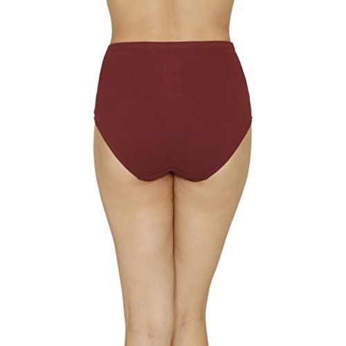 Image of Amante Solid High Rise Full Coverage Full Brief Panties (Pack of 3)