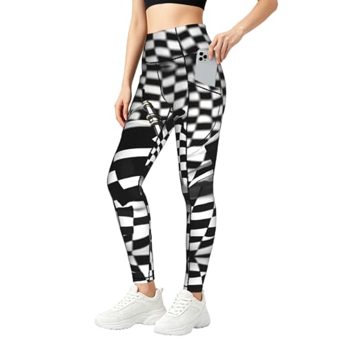 Pantalones de yoga con bolsillos laterales y cintura alta moldeadora para un ajuste perfecto