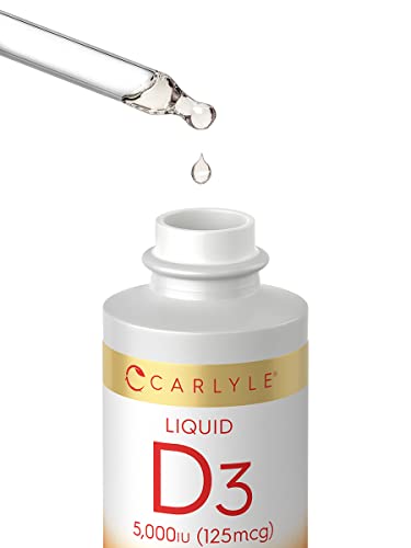 Carlyle CL1600 Liquid Vitamin D3 | 5000 Iu (125 Mcg) | 2 Oz | Vegetarian, Non-Gmo, And Gluten Free Supplement | Vitamin D Liquid Drops thumb #7