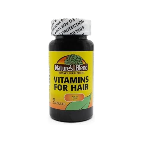 Nature's Blend Vitamins For Hair Capsules 50 Ct Cover