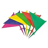 SPOCCO | Boundry Flag Multicolour 10 Pcs | Boundary Flag for Marking for All Sports Cricket, Football Etc | BF37