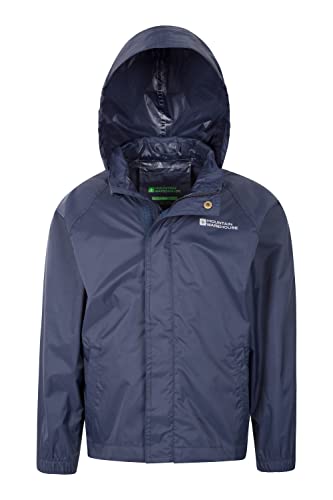 Mountain Warehouse Kids Waterproof Pakka Jacket - Adjustable Hood Dark Blue 5-6 Years #TOP4