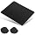 Hard Metal Mouse Pad for Desk, Aluminum Mouse Pad with Stable Rubber Base, Firm Mousepad Gaming Mousepad No Smell Waterproof Fast and Accurate Mouses Control for Travel and Home Office (Black)