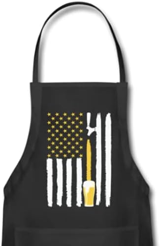 Miniatura 2 de Delantal de grifo de cerveza artesanal con la bandera americana, patriótico de Estados Unidos, barman, cocinero, restaurante, barbacoa, hornear,