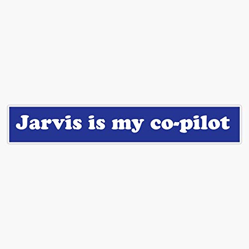 Jarvis is My Co-Pilot Vinyl Waterproof Sticker Decal Car Laptop Wall Window Bumper Sticker 5