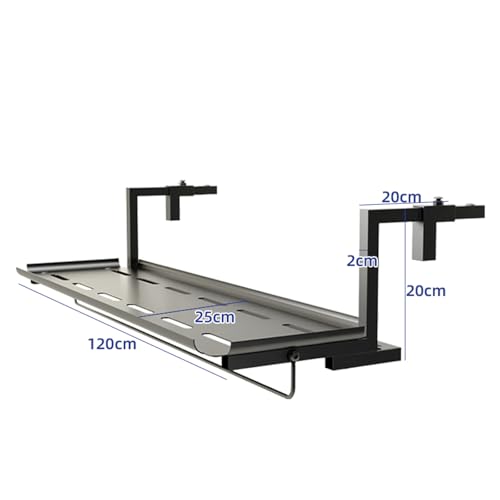 Table suspendue réglable pour balcon pliante et amovible - 3