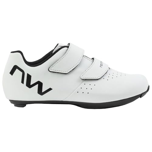 Northwave Sonic Junior 2026 Chaussures de vélo de course pour enfant Blanc/noir, Blanc., 37 EU